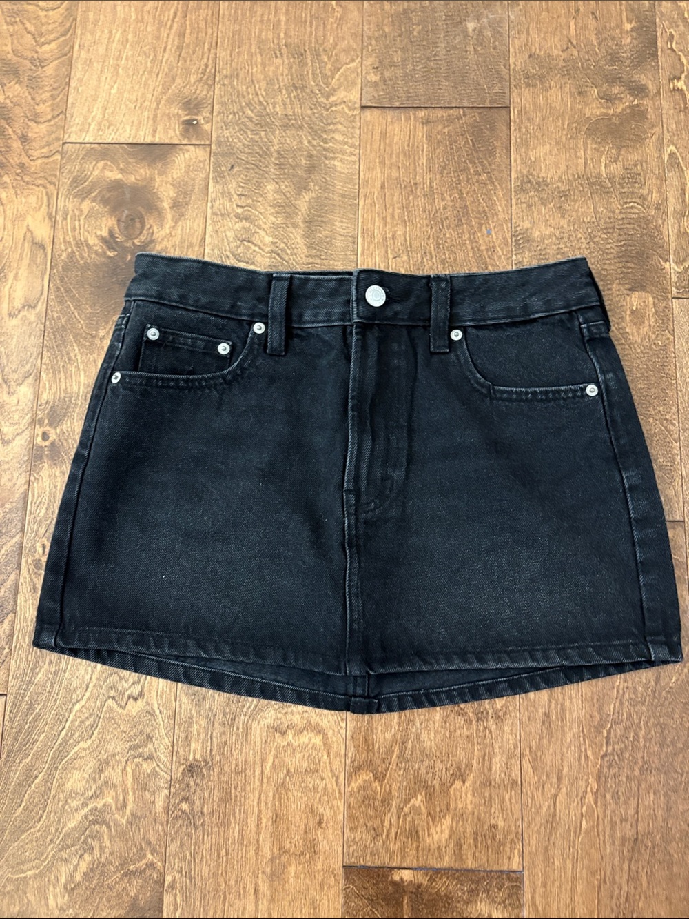 Black Denim Mini Skirt - pacsun